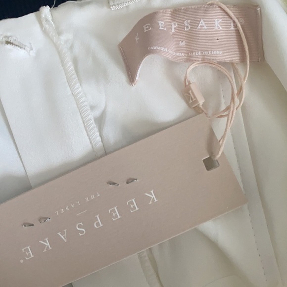 Keepsake the Label Dress NWT Radar Floral Mini Dress in Ivory M New - Picture 6 of 11